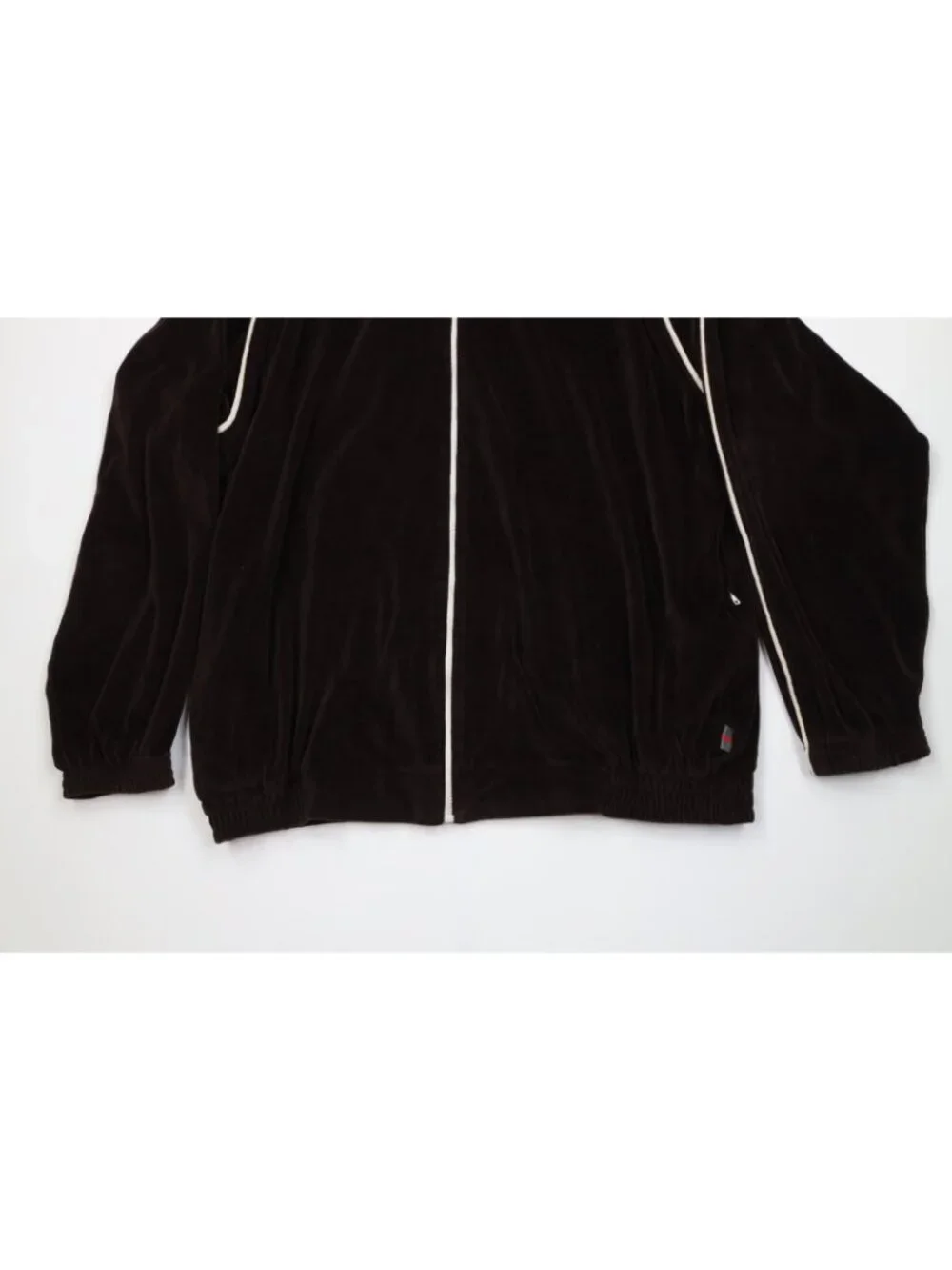 Vintage 90s Perry Ellis Mens XL Faded 2 Piece Velvet Velour Track Suit Wide Leg